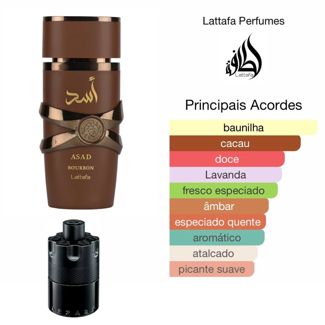 Asad Bourbon - Eau de Parfum 100ml Perfume Árabe Masculino