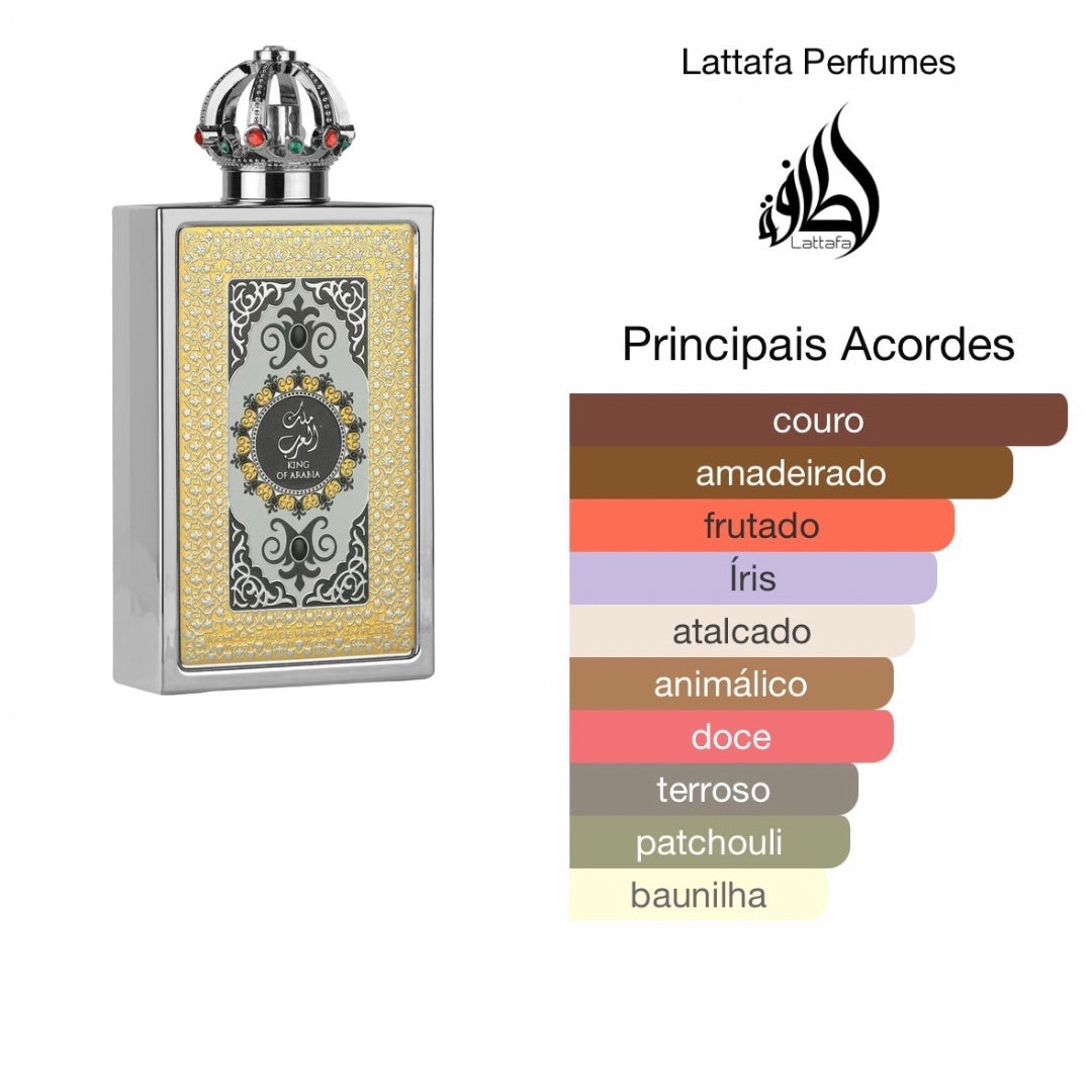 King of Arábia - Eau de Parfum 100ml Perfume Árabe Masculino