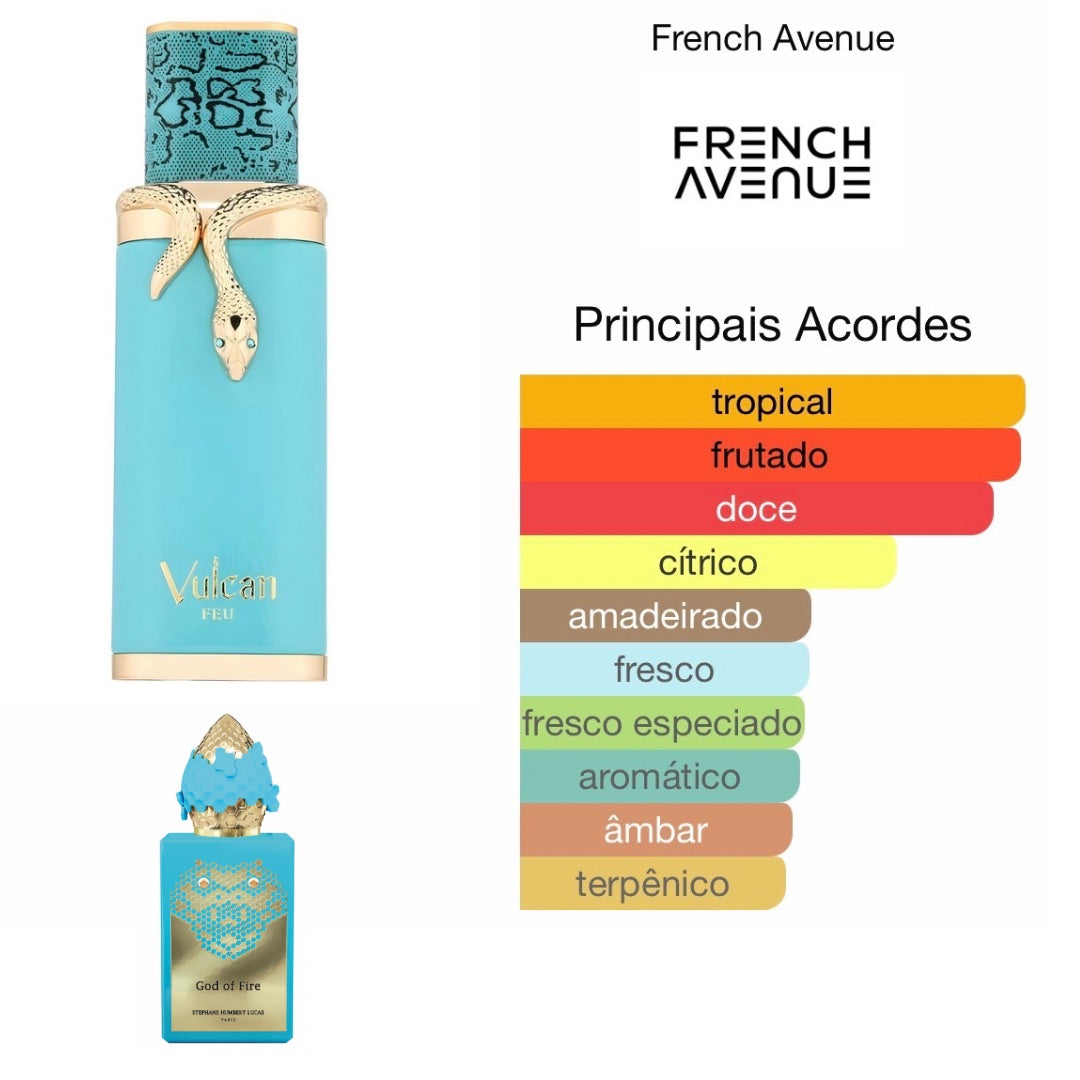 Vulcan Feu - Eau de Parfum 100 ml Perfume Árabe Masculino