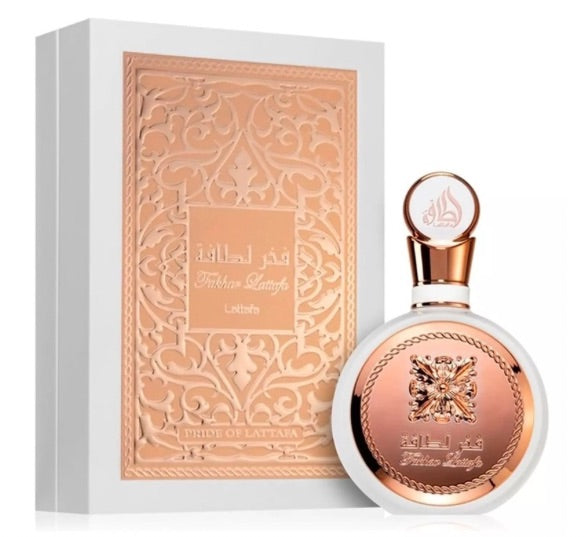 Fakhar Rose - Eau de Parfum 100ml Perfume Árabe  Femino